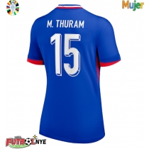 Camiseta Francia Marcus Thuram #15 Primera Equipación para mujer Eurocopa 2024 manga corta